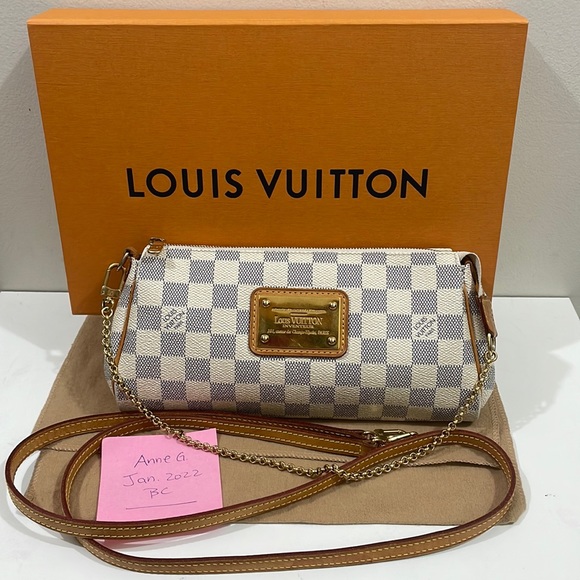 Louis Vuitton Handbags - [$1400cad]💥AUTHENTIC Louis Vuitton Damier Azur Eva Clutch💥